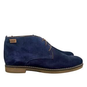 Pikolinos Mens Dark Blue‎ Suede Chukka Boots Lace Up Ankle Boots Size 8